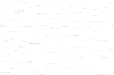 mathematical, physical, algebraic formulas and expressions. The scientific, vector background is hand-drawn on a white board.