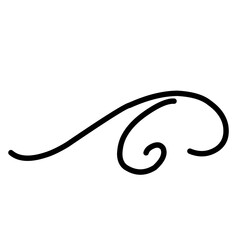 Swirl Decoration Vector  Line Dividers Border 