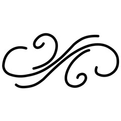 Swirl Decoration Vector  Line Dividers Border 