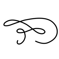 Swirl Decoration Vector  Line Dividers Border 