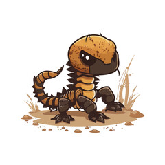 Fototapeta na wymiar vector cute scorpion cartoon style