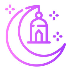 ramadan Line Gradient Icon
