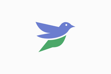 simple bird logo vector premium design