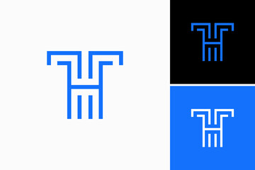 initial letter ht logo vector premium design