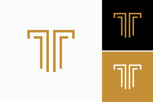 initial letter tf logo vector premium design