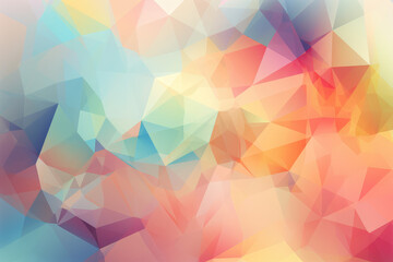 Obraz premium Colorful pastel abstract geometric background, generative Ai