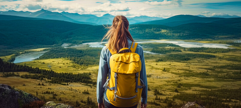 girl in the mountains
