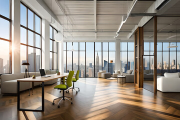 interior of modern business office