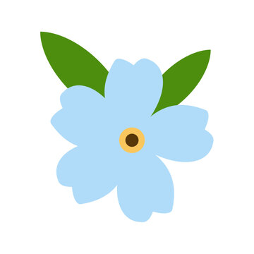 hand drawn chamomile doddle flower vector illustration