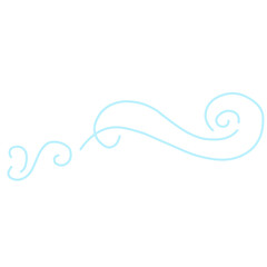 Curved Doodle Wind Blow