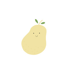 pear on a white background