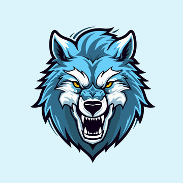 wolf head logo mascot vector  illustration eps 10