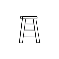 Ladder Line Style Icon Design

