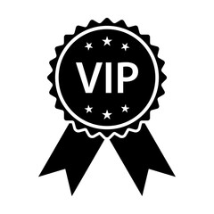 VIP label icon vector for graphic design, logo, website, social media, mobile app, UI illustration