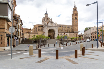 Cathedral of Tarazona of the historic center of the city in the province of Zaragoza, Spain