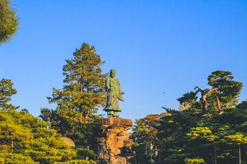 1 Nov 2013 the landscape of Kenroku Garden, Kanazawa, Japan