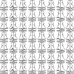 Symmetric and asymmetric skulls of evil animals or monsters