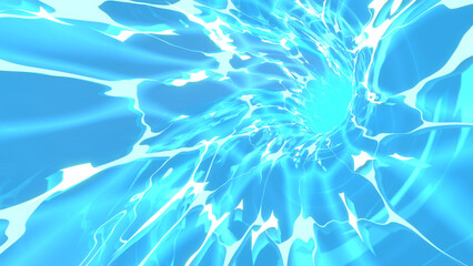3d rendered cartoon water whirlpool background.