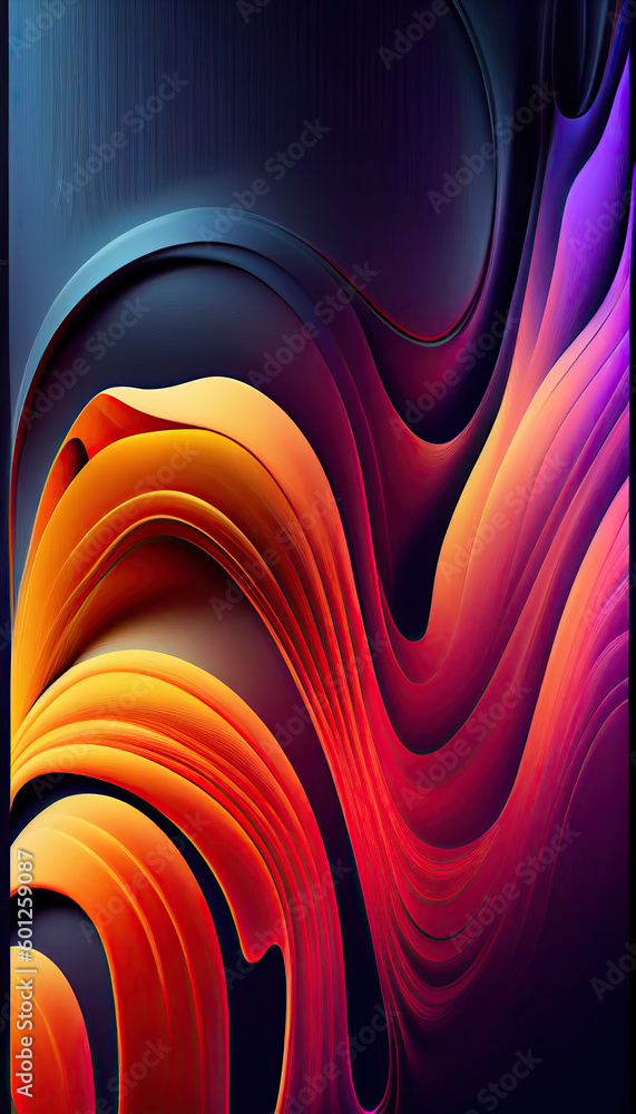 Poster abstract geometric backgrounds full color generative ai