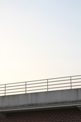 Fototapeta premium Roof Top Balcony with dramatic sky