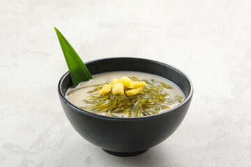 Es Cendol Dawet or Lod Chong, made from rice flour, suji leaves and almond milk. Popular during...
