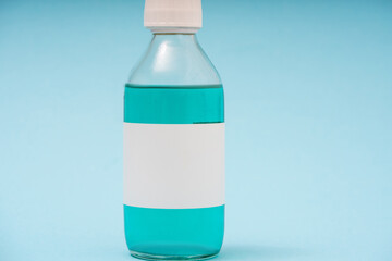 glass bottle with chemicals