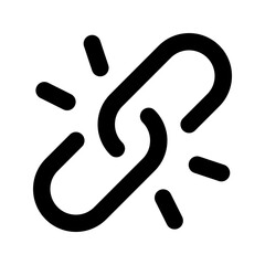 unlink glyph icon