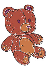 brown teddy bear baby toy