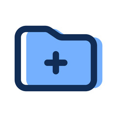 Obraz premium add folder filled line icon