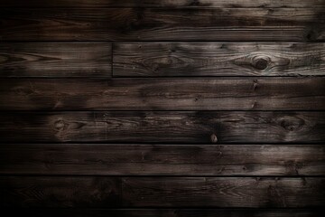 Naklejka premium Vintage Wooden Texture Background with Dark Plank Board and Grunge Design. Generative AI illustrations. 