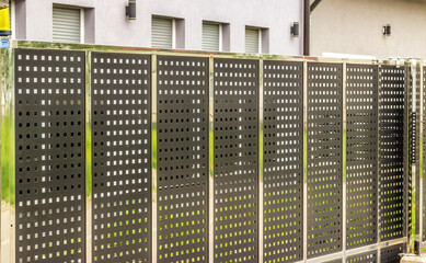 A Modern Take on Perforated Metal Fencing
