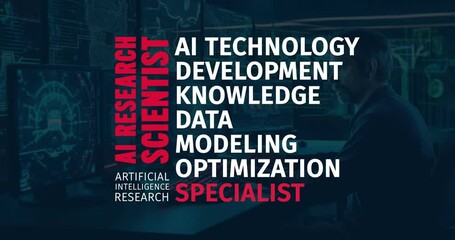 AI Research Scientist Word Cloud Animation: Unraveling the Future of AI Development