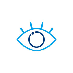 eye icon logo vector design illustration