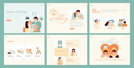 wedding day. Information template for couples getting married.
