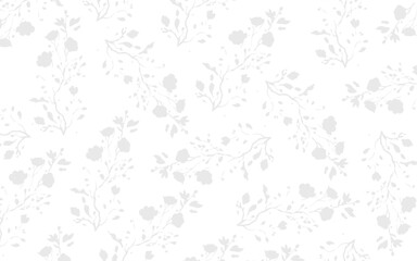 Fototapeta na wymiar Wild Floral Watercolor Samless Pattren. fabric floral pattern Design Vector seamless beige pattern with white drops. Monochrome abstract floral background.