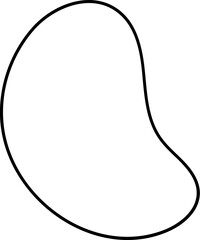 Abstract Outline Bolb Organic Element