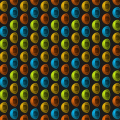 Spheres abstract 3d multicolors vector concept background illustration