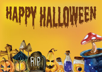 halloween poster background template