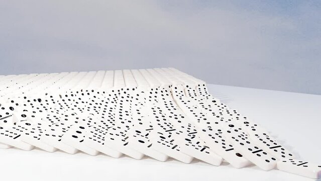 3d rendering of the domino effect