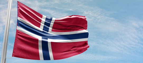 The national flag of Norway 