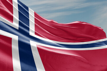 The national flag of Norway 