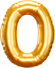 3D Render Zero 0 Number Foil Balloon