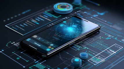 Obraz premium Fintech is a broad term for technological innovations in finance, including mobile banking, digital wallets, blockchain payments, and robo-advisors. It's disrupting traditional banking and improving f