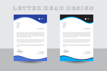 Modern letterhead design template