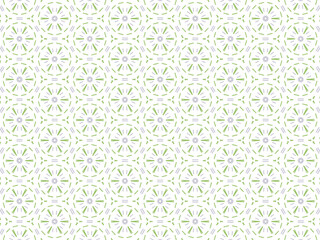 Green Abstract Mandala or Ikat Wallpaper Pattern Background