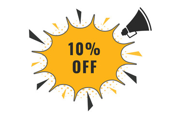 10% off discount Speech Bubble, Banner Label 10% discount 