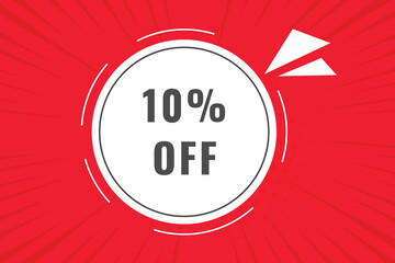 10% off discount Speech Bubble, Banner Label 10% discount 