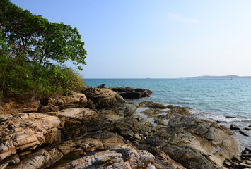 Fototapeta na wymiar Sai Kaew Beach on Samet Island, Mu Koh Samet - Khao Laem Ya National Park