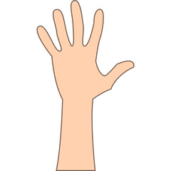 Fototapeta premium Hand Sign Illustration-03