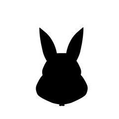 Rabbit Head Silhouette 